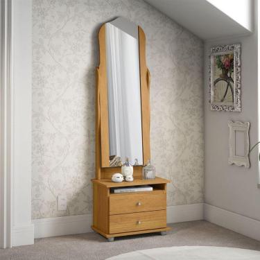 Imagem de Toucador Com 2 Gavetas Espelho Delta Cinamomo