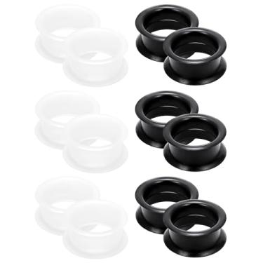 Imagem de Cisyozi 6G - 50 mm de espessura de silicone para orelhas, alargadores, alargadores, alargadores, alargadores de orelha com alargador duplo, calibre de carne, kit de calibres de orelha para mulheres e