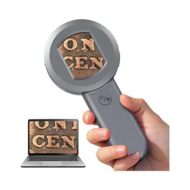 Imagem de Microscópio Digital 1000X 2 Polegadas Para Adultos, Lupa Portátil De M