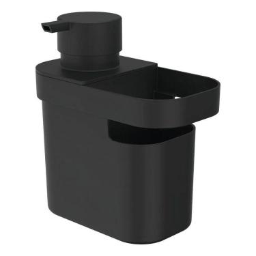 Imagem de 2X Dispenser Detergente E Organizador Trium 650Ml Preto - Ou