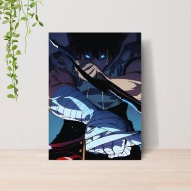 Imagem de Quadro Solo Leveling Anime A4  Placa MDF 09 - Lomi Art