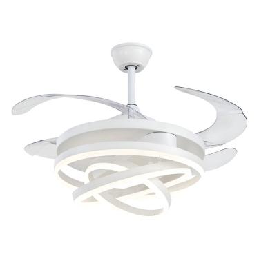 Imagem de Ventilador Teto Retratil Controle Remoto 3 Led 108cm Bivolt