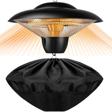 Imagem de SmoothNovelty Capa para aquecedor de pátio suspenso 13,4 x 19 x 19 polegadas capa de aquecedor elétrico Oxford à prova d'água bolsa de armazenamento à prova de poeira para ambientes internos e
