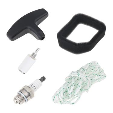 Imagem de Create idea Kit de serviço de filtro de ar com vela de ignição, cabo de tração e alça de filtro de combustível compatível com modelos de soprador Ryobi Strimmer