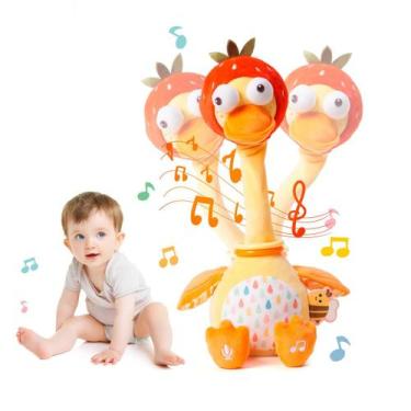 Imagem de Musical de pelúcia, falando, cantando, dançando, pato, brinquedo Jolly