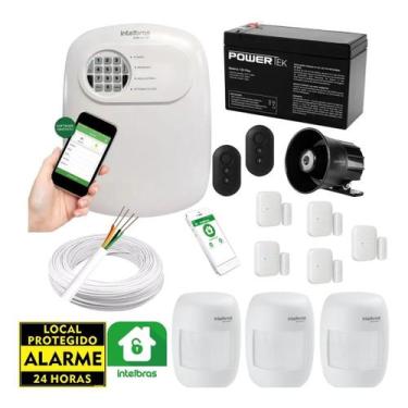 Imagem de Kit De Alarme C/ 05 Magnéticos Sf E 03 Infra Cf Intelbras