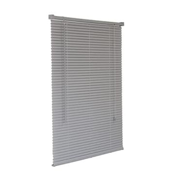 Imagem de Persiana Horizontal PVC Cinza 180 (L) x 160 (A) Cortina Completa C/Kit de Instalação 1,80 x 1,60