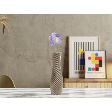 Imagem de Vaso Helix – Design Escultural em Espiral para Decoração Moderna (Amarelo)