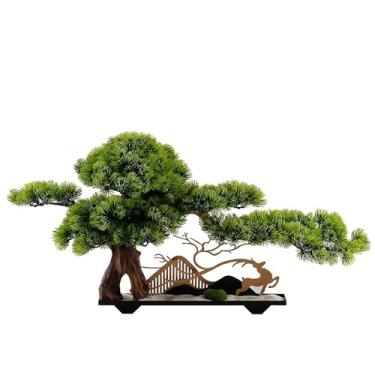 Imagem de Árvore artificial Árvores Bonsai Artificiais Planta de Mesa Interna para Decoração Escritório em Casa Árvore Falsa