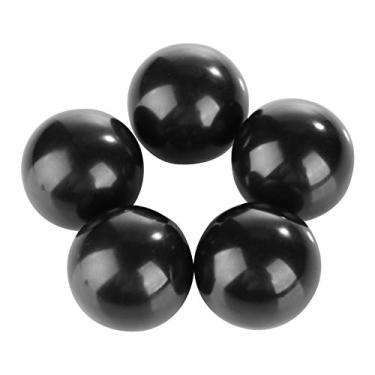 Imagem de Yinhing 5pcs Botões de Bola Rosqueados, Botão de Alavanca de Bola de Baquelita Preta M12 Com Inserção de Cobre para Substituição Ferramenta de Alça de Máquina