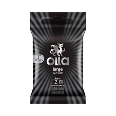 Imagem de Preservativo Olla Lubrificado Large - Embalagem com 3 Unidades