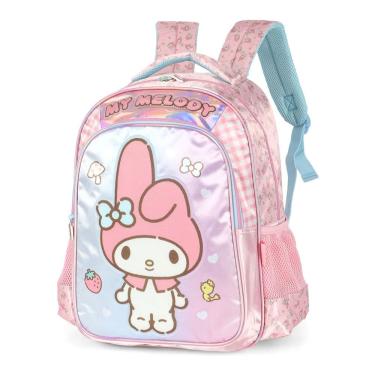 Imagem de Mochila De Costas Melody Escolar Amigos Hello Kitty My Rosa