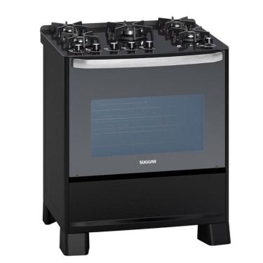 Imagem de Fogão Master Grill 5 Queimadores Preto Suggar 220V