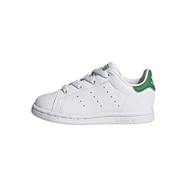 Imagem de adidas Originals Stan Smith (End Plastic Waste) Tênis infantil, Branco/Verde, 16