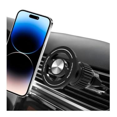 Imagem de Sandfren Suporte magnético de telefone para carro, suporte de celular com gancho para saída de ar de veículo mãos-livres de 360°, universal para 15 16 14 13 Pro Plus Max