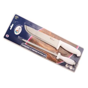 Imagem de CONJ. FACA E CHAIRA 8 ¨ PREMIUM STAR SEU LAR