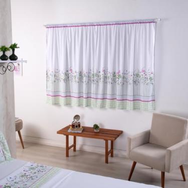 Imagem de Cortina Infantil Estampada em Poliéster 300 Fios, Moderna, Tecido Digital, 2,00m x 1,50m (Jardins)