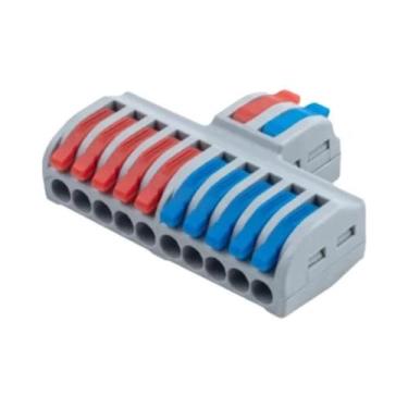 Imagem de Conector Rápido Universal 5PCS Bloco Terminal Elétrico Push-in Para Co