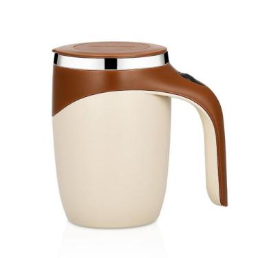 Imagem de Caneca Térmica Mixer Magnética Copo Misturador 380ml c Tampa - Friburg