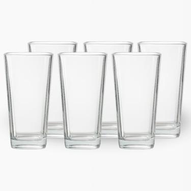 Imagem de Jogo até 24 Copos de Vidro Quadrado 260ml Bali Long Drink Alto Elegante - Dona Laura (6)