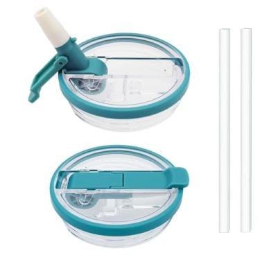 Imagem de Pacote com 2 tampas de substituição para Stanley Quencher e ProTour, tampas à prova de vazamento 2025, tampas à prova de vazamento, tampas de copo à prova de poeira, reutilizáveis para acessórios