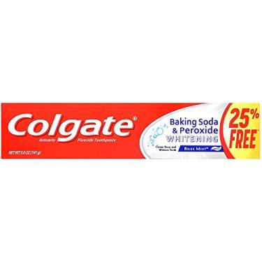 Imagem de Colgate Pasta de dente clareadora de bicarbonato de sódio e peróxido, menta fresca