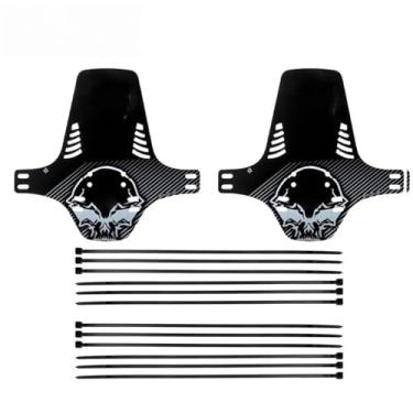 Imagem de 1/2PCS Para-lama de Bicicleta Mountain Bike MTB Dianteiro e Traseiro Compatível com Rodas de 26", 27,5" e 29" Acessórios para Bicicleta Fat Bike(XQ330-B 2PCS)