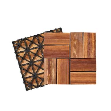 Imagem de vPátio, Ladrilhos de Varanda Lajes de Terraço Azulejos de Pátio Exterior Sistema de Cliques Boa drenagem Fácil de limpar 30 x 30 cm D2 22 peças