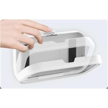 Imagem de Suporte de celular para chuveiro a prova de água giratório 480° com tela sensível ao toque, acessórios de banheiro com suporte de montagem do telefone para parede e na banheira.