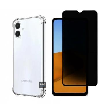 Imagem de [KIT] Capa Capinha Anti-Impacto Premium Transparente + Película de Cerâmica 9D ou Privacidade 3D para Samsung A07 – Proteção Completa e Durabilidade Máxima (CAPA + PELÍCULA DE PRIVACIDADE 3D)