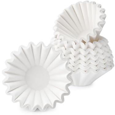 Imagem de Segarty Filtro de café descartável de 200 unidades, 1 a 2 xícaras, filtros de cesta de papel pequenos, filtros de forro branco de 15,5 cm para máquina de derramar, acessórios adequados para cafeteria