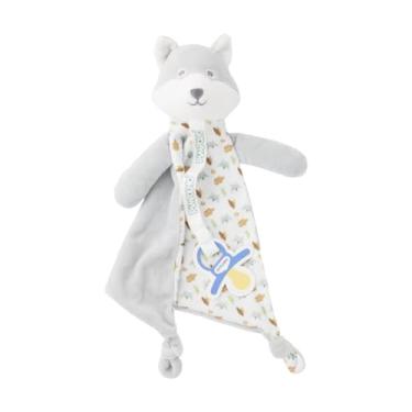 Imagem de Naninha com prendedor de chupeta Pimpolho Cinza - Lobo