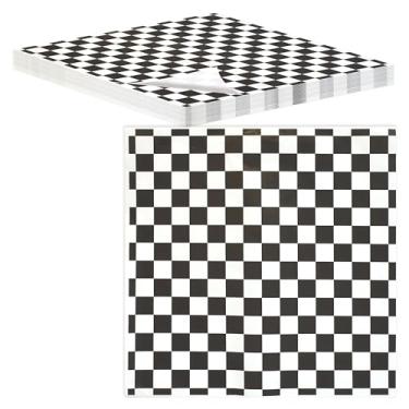 Imagem de Better Kitchen Products Folhas extra grandes de papel de cera seca, 38 x 38 cm, embalagem à prova de gordura para serviço de alimentação, forros de cesta de alimentos, forros descartáveis à prova de