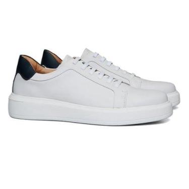 Imagem de Tenis Casual Masculino Sabino Branco / Marinho Samello-Masculino