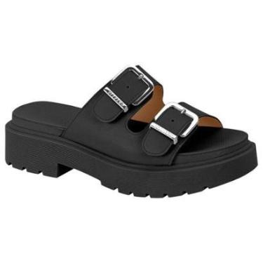 Imagem de Chinelo Feminino Vizzano Flatform Fivela Pelica 6499.102 Preto 39-Feminino