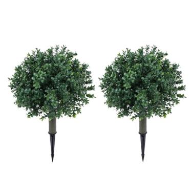Imagem de Generic Árvore Artificial do Topiário do Cedro, Planta Evergreen Falso Uv Com Pico à Terra para a Decoração Interna Exterior Pátio Jardim