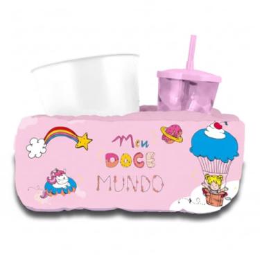 Imagem de Almofada para Pipoca Individual Kids Meu Doce Mundo.