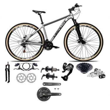 Imagem de Bicicleta Aro 29 Absolute Nero 5 Câmbios Shimano Altus 27v Freios Hidráulico Garfo C-trava cinza Tam: 13.8