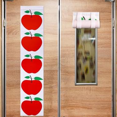 Imagem de Hahafelt 2 cortinas blackout para porta de sala de aula, 20 x 109 cm de espessura, capas de porta com bloqueio de luz de poliéster para janela de sala de aula, escritório, varanda, cobertura de quarto