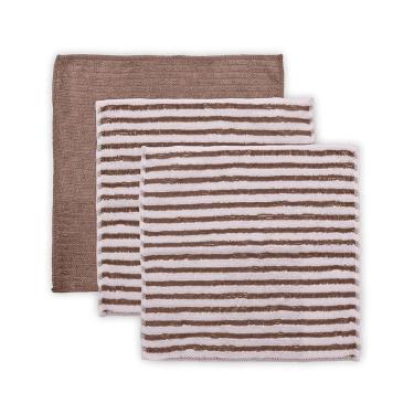 Imagem de Kit Pano Multiuso Buettner Limpa Enxuga Microfibra 3 Pçs Cooking Bege