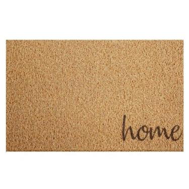 Imagem de Tapete Entrada Porta Casa Apartamento Capacho 40x60 40x75 Home Bem Vindo Diversos Bege Preto Cinza(Terral Home Bege 40x75)