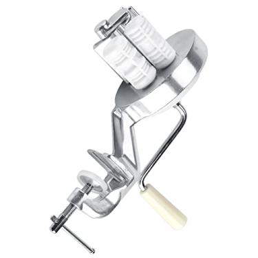 Imagem de GLOGLOW Máquina Nan, Fabricante de Macarrão Em Liga de Alumínio Com Braçadeira Ajustável, Prata, Prensa Manual de Macarrão de 9,84 X 4,52 Polegadas Nan