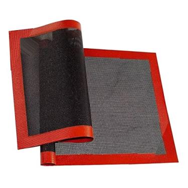 Imagem de SPYMINNPOO Esteira Perfurada do Cozimento da Fibra de Vidro do Silicone para Biscoitos e Pastelaria Perfeitos, Almofada Forro Forno de 2 Pces 30x40cm para Padeiros Domésticos