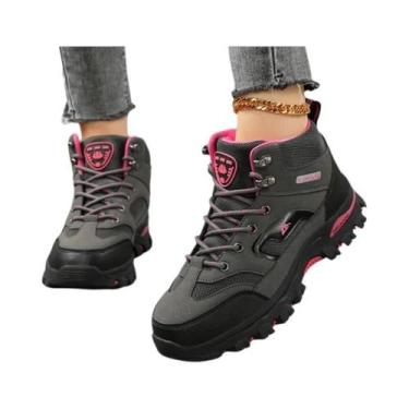 Imagem de Botas De Caminhada Impermeáveis E Antiderrapantes Para Mulheres, Calça