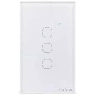 Imagem de Painel Frontal Interruptor Smart Ews 1003 Intelbras Branco.
