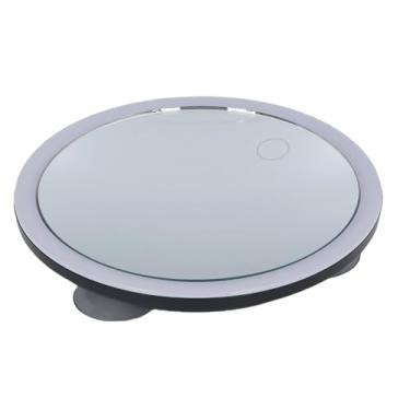 Imagem de Yinhing Espelho de Maquiagem Ampliador 30X Com Ventosa de Luz LED Design para Casa e Viagens Acabamento Branco Elegante Ideal para Aplicação de Maquiagem e Cuidados Detalhados (Preto)