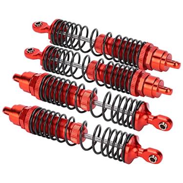 Imagem de SPYMINNPOO Amortecedor de Amortecedor Dianteiro e Traseiro de Metal RC para Carros SLASH 1/10 RC, Resistente e Durável, Excelente Desempenho de Absorção de Choque para Direção Estável, Adequado (#4)