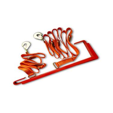 Imagem de Safepul Pacote extrator de paletes (com 5 m mais tiras de 1,9 m) – Gancho de palete de aço de 74 x 18 cm e alça de extrator de paletes de poliéster com ferragens de aço – Pegador de paletes de