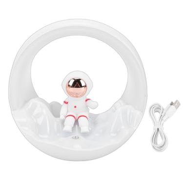 Imagem de Hyuduo Luz Noturna Espacial, Lâmpada de Mesa Com Controle de Toque Regulável Recarregável por USB Com 3 Cores e 3 Brilhos, Lâmpada de Cabeceira Portátil de 1200mAh para Banheiro de