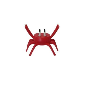 Imagem de Suporte de Talheres Forma Caranguejo Divertido, Funcional, Organizador para Mesa Cozinha e Jantar Ideal para Famílias(Vermelho)